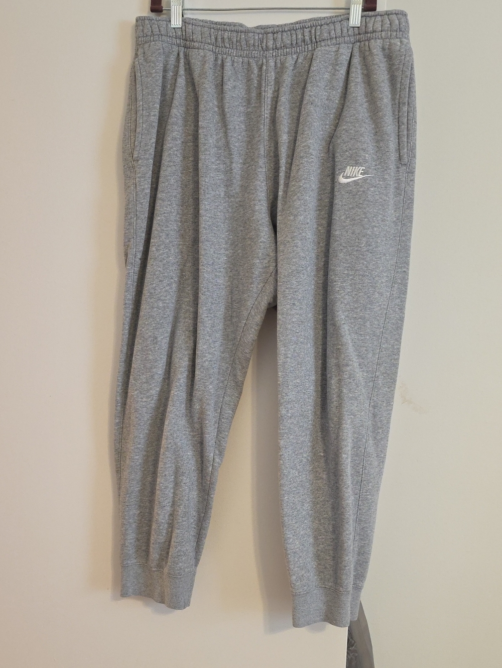 Nike Kids Gray Athletic Joggers with Logo